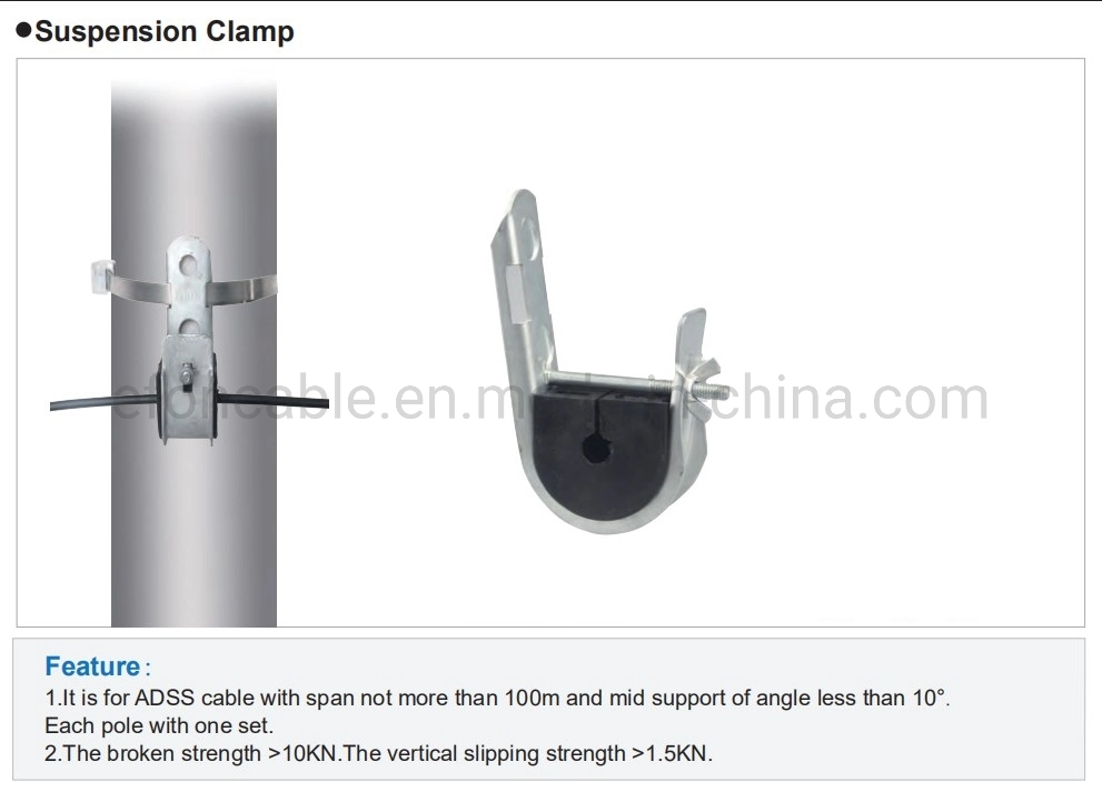Hc 10-15 J Hook Suspension Clamp Suit for Low Voltage ABC Cable